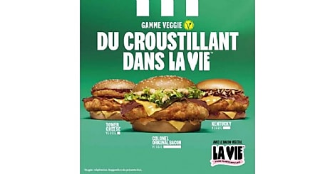 Après Burger King, la marque La Vie 'végétalise' les burgers de KFC
