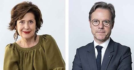 Isabelle Schlumberger (à gauche) et Jean Muller (à droite)