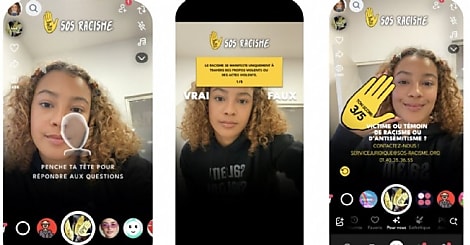 SOS Racisme sensibilise les Snapchatters aux stéréotypes racistes