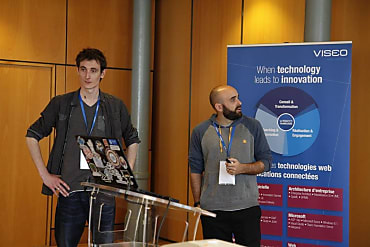 Fabien Dibot et William Bordes, développeurs MVP Microsoft, présente leur retour d'expérience Azure Stack. (crédit photo © 2016 Slain-V).