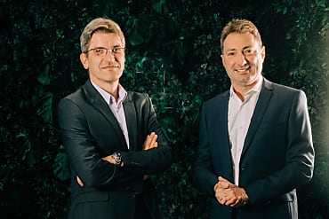 De gauche à droite ; Francis Grégoire, Deputy CEO et Gilles Casteran, CEO de Memority. © Pierre Prospero