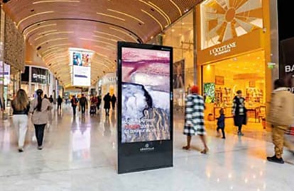 Clear Channel est spécialisé dans la gestion des campagnes dans les centres comm