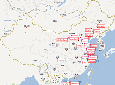 20 villes chinoises aux nombreux logements vacants © Big Data Lab, Baidu Inc