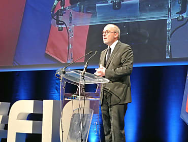 Stéphane Richard, PDG d'Orange, au FIC 2016