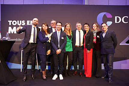 De gauche à droite : Cyrille Meunier, Laurane Lagarde, Laurent Chartier, Antony Fedele-Benoit, Natacha Fréneaux, Fabrice Hoarau, Christine Pinto, Stéphanie Martin, Stéphane da Mota