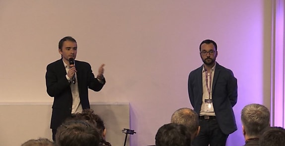 De gauche à droite : Serge Esposito et Clément Rochas.