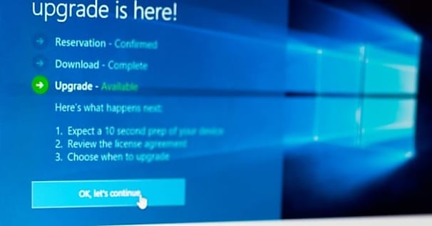 Microsoft cache une bannière pro Windows 10 dans le Patch Tuesday