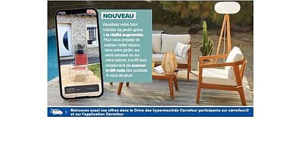 Le catalogue jardin de Carrefour mise sur la réalité augmentée