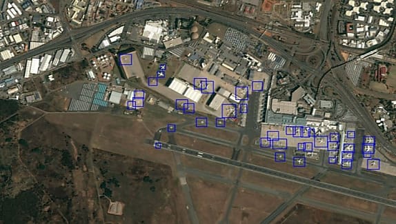 L'application de reconnaissance des avions.
