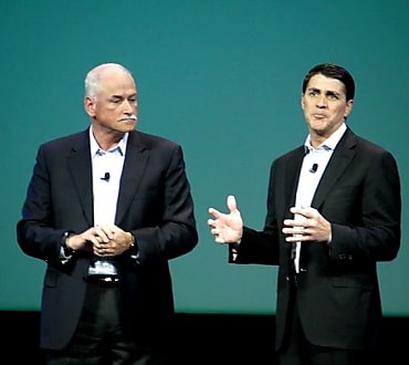 Robert Leblanc (IBM) et Carl Eschenbach (VMware)