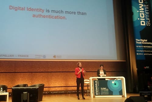 Anne-Bouverot, CEO de Safran Identity et Security, au Digiworld Summit 2016.
