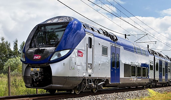 Une rame Bombardier du réseau Transilien.