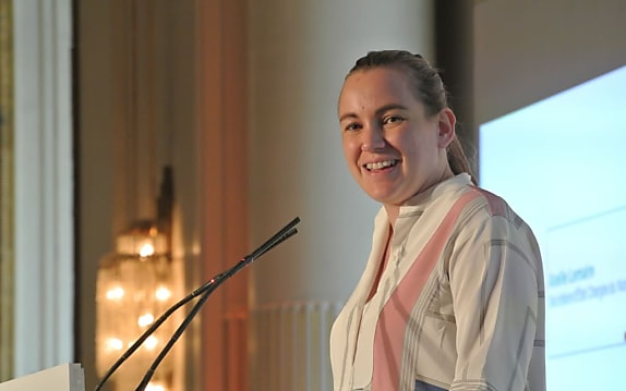 Axelle Lemaire lors de l'AG du Syntec Numérique.