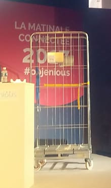 Le « roll », chariot de livraison que Carrefour va équiper de capteur.
