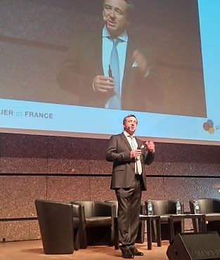 François Barrault, président de l'Idate, ouvrait la 36e édition du DigiWorld Summit de Montpellier.