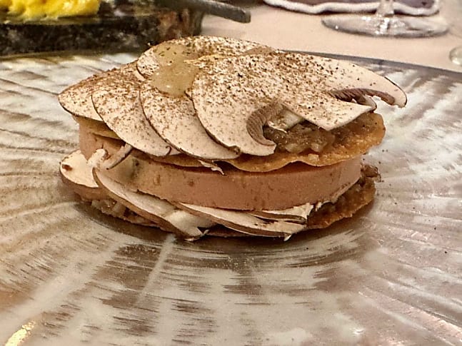 3.	Feuille à feuille de foie gras et Champignons