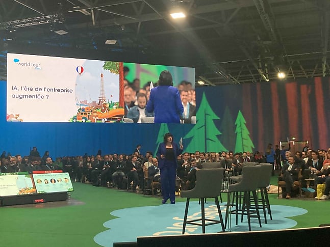 Émilie Sidiqian, DG de Salesforce France, lors du World Tour Paris 2024