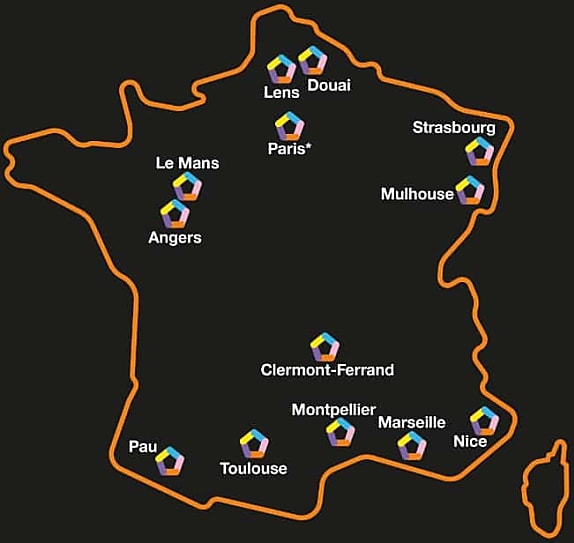 Précision d'Orange à propos de Paris : « Sur la base des antennes ayant servi aux expérimentations dans le quartier Opéra et certains du quart nord-ouest. Nous poursuivons nos discussions avec la municipalité pour compléter la couverture ».