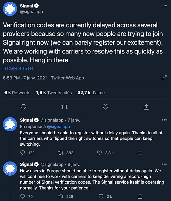 Source : https://twitter.com/signalapp/status/1347240006444675072
