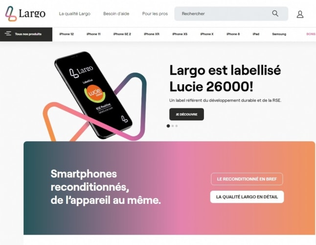 Largo  Téléphones reconditionnés en France & High-Tech