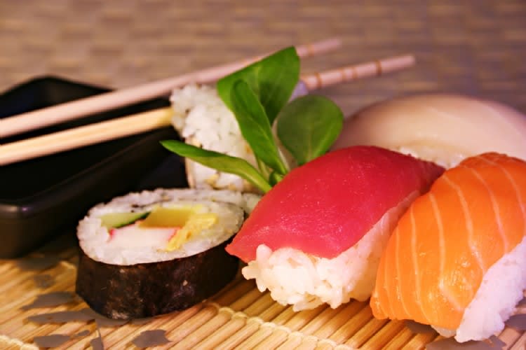 sushi, asien, asiatisch, california, st‰bchen, holz, essen, abendessen, m