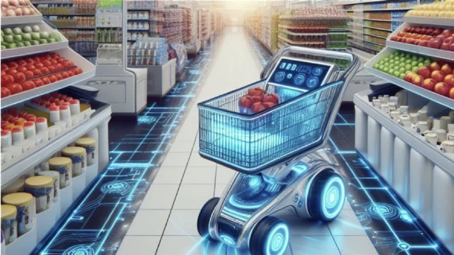 L'apparition d'une nouvelle technologie pour les chariots en supermarchés
