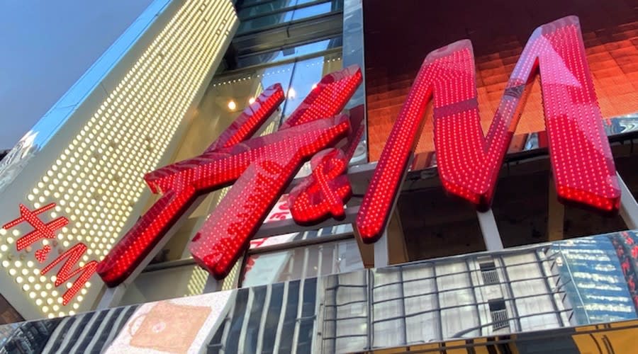 FILE PHOTO: The H&M clothing store is seen in Times Square in Manhattan, New York, U.S., November 15, 2019. REUTERS/Mike Segar