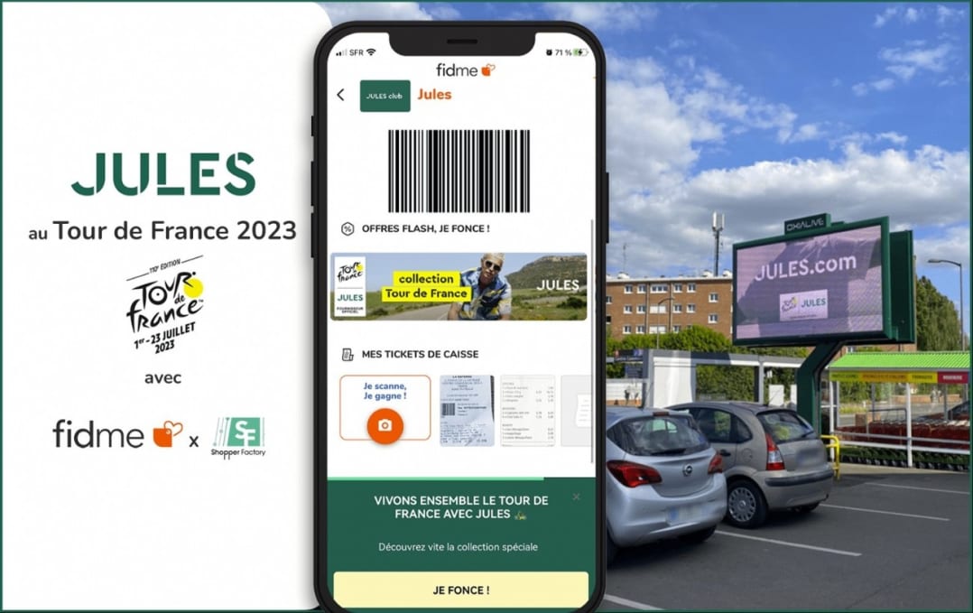 Jules fait grimper ses visites en magasin pendant le Tour de France