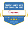 Gedimat, lauréat du prix de l'enseigne la mieux notée sur Google en 2023
