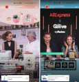 AliExpress combine live streaming et live shopping