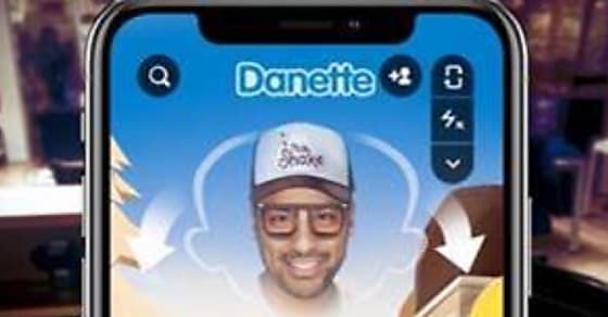 Tout le Monde debout pour Danette sur Snapchat