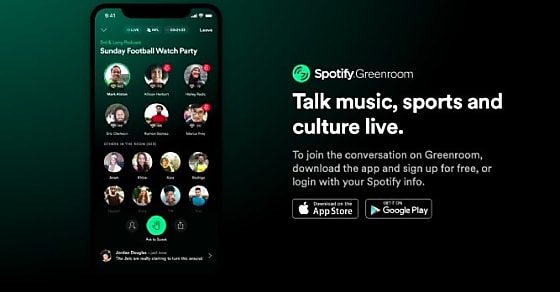 Spotify lance Greenroom pour concurrencer Clubhouse