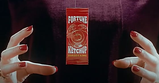 Quand le Fortune Ketchup de Burger King prédit que ' tu vas beignet dans le bonheur '