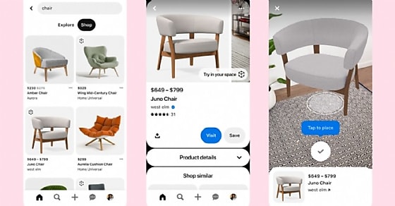 Pinterest dévoile 'Try On for Home', fonctionnalité de shopping déco en réalité augmentée
