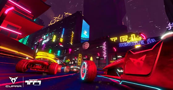 Cupra imagine une ville futuriste pour le jeu vidéo Trackmania