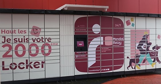 Mondial Relay célèbre son 2 000ème Locker en France
