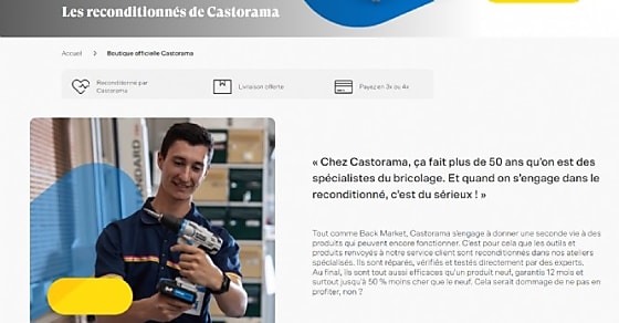 Castorama dévoile sa boutique en ligne de seconde main avec Back Market