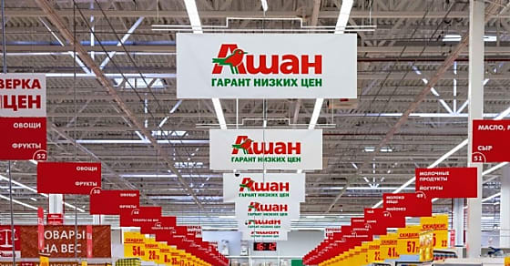 Le groupe Auchan justifie sa présence en Russie