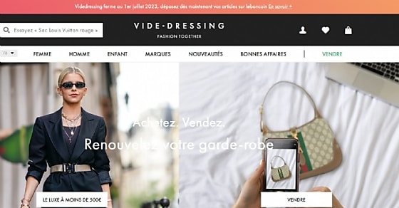 Le site Videdressing ferme ses portes en juillet