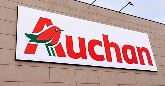 Coina, Portugal - October 23, 2019: Auchan logo or symbol in the Barreiro Planet