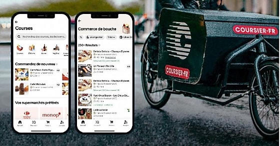 Coursier.fr livre les commandes Uber Eats par vélo cargo