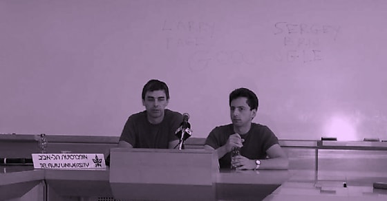 Larry Page et Sergey Brin, les étudiants en informatique à l'origine de Google