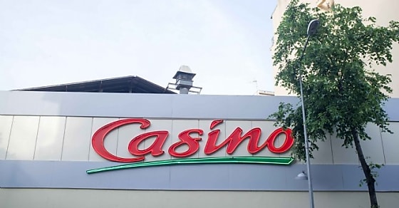 NICE, FRANCE-JUNE 04,2018:Sign at a Casino Store, France. Casino is the biggest